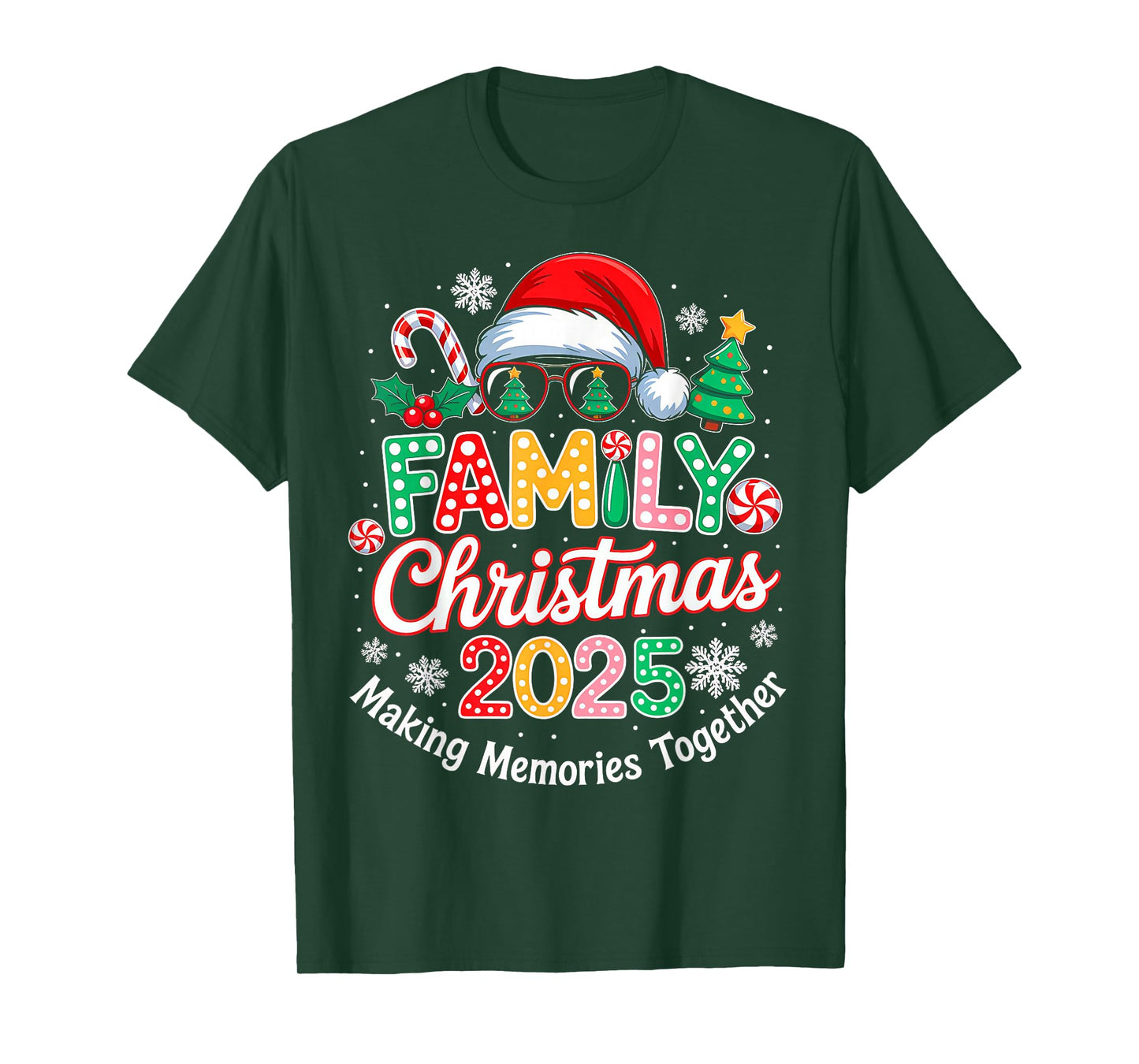 Family Christmas 2025 Christmas Squad Xmas Matching Pajamas T-Shirt