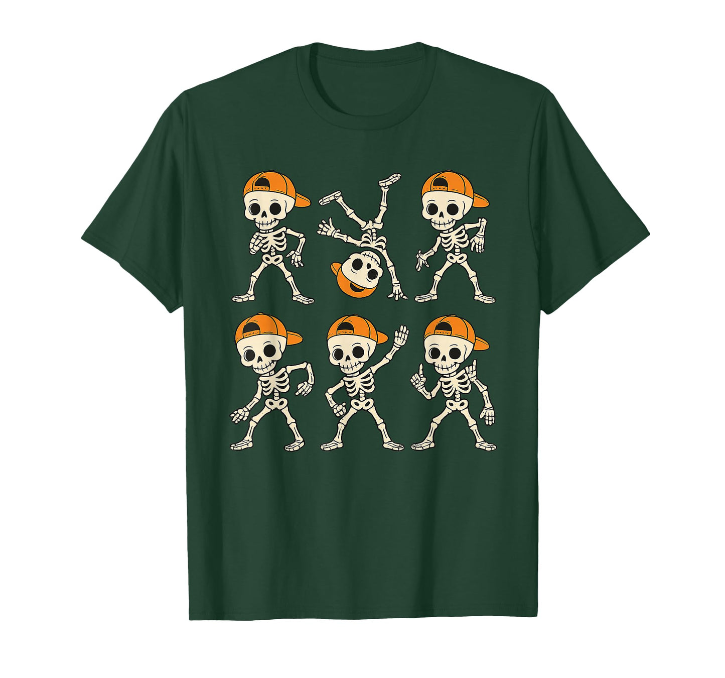 Dancing Skeleton Dance Funny Halloween for Kids Boys Girls T-Shirt