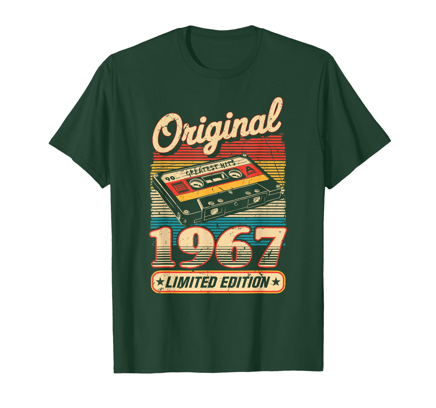 58th Birthday Retro Vintage 1967 Men Women T-Shirt