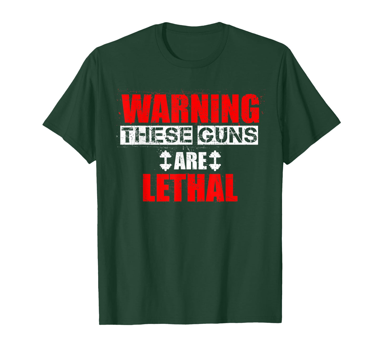 Lethal Guns | Funny Fitness Gym Workout Bodybuilding T-Shirt