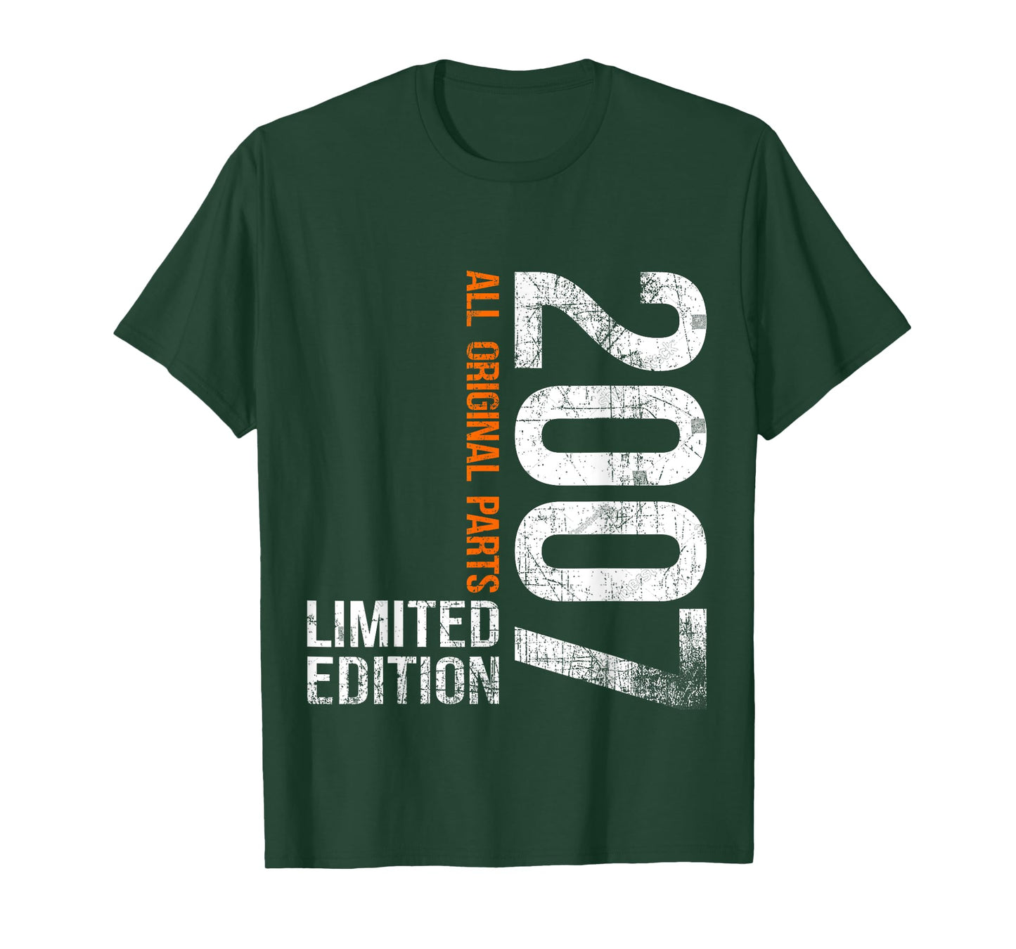 Vintage 2007 18th Birthday Gifts Boy Girl 18 Years Old T-Shirt