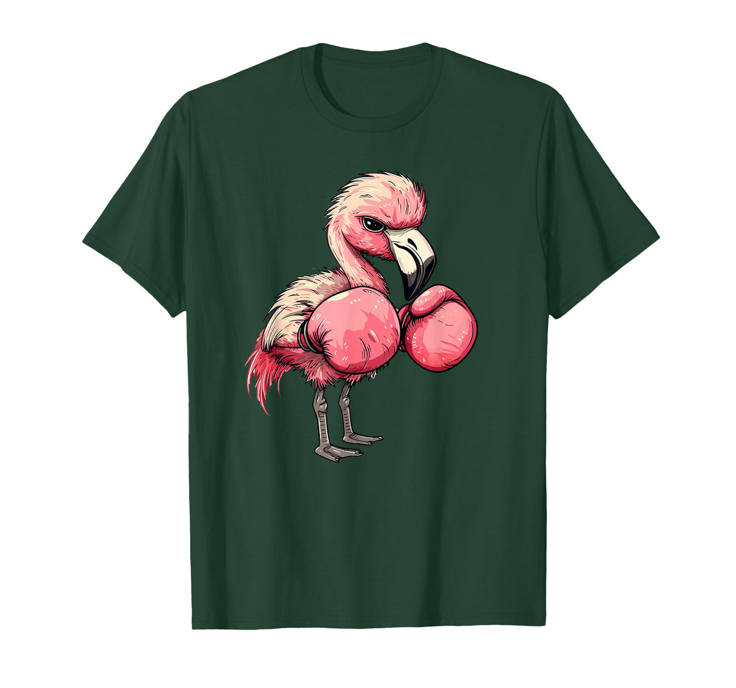 Funny Boxing Flamingo With Pink Gloves Kids Adults T-Shirt