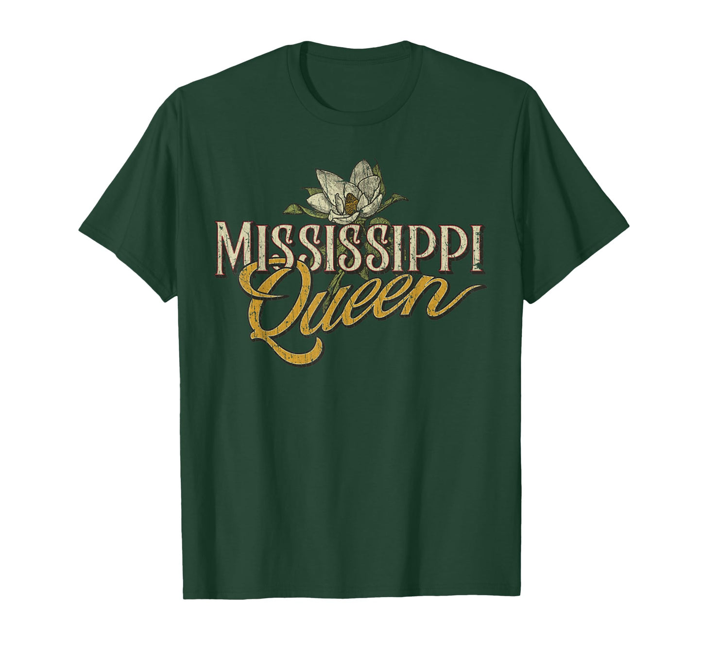 Vintage Mississippi Queen Retro Flower Magnolia T-Shirt