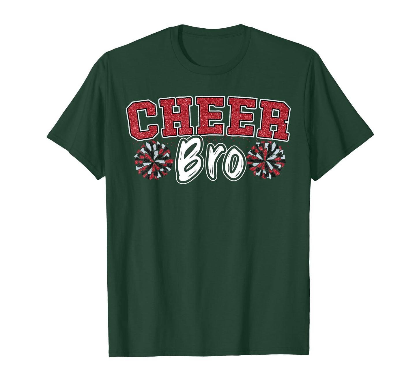 Cheer Bro My Favorite Cheerleader Calls Me Brother Sis Red T-Shirt