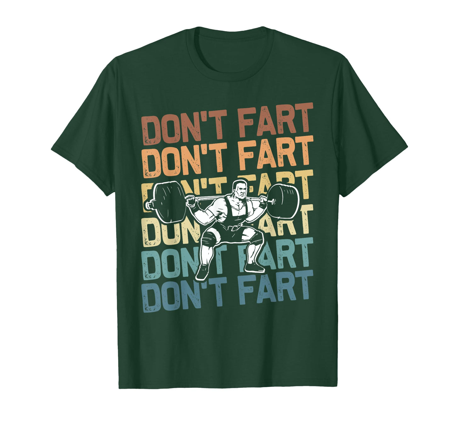 Funny Wieghtlifting Apparel for Men Women Don't Fart Lifting Weights Weightlifting Gym Fitness Workout T-Shirt, Small, Black
