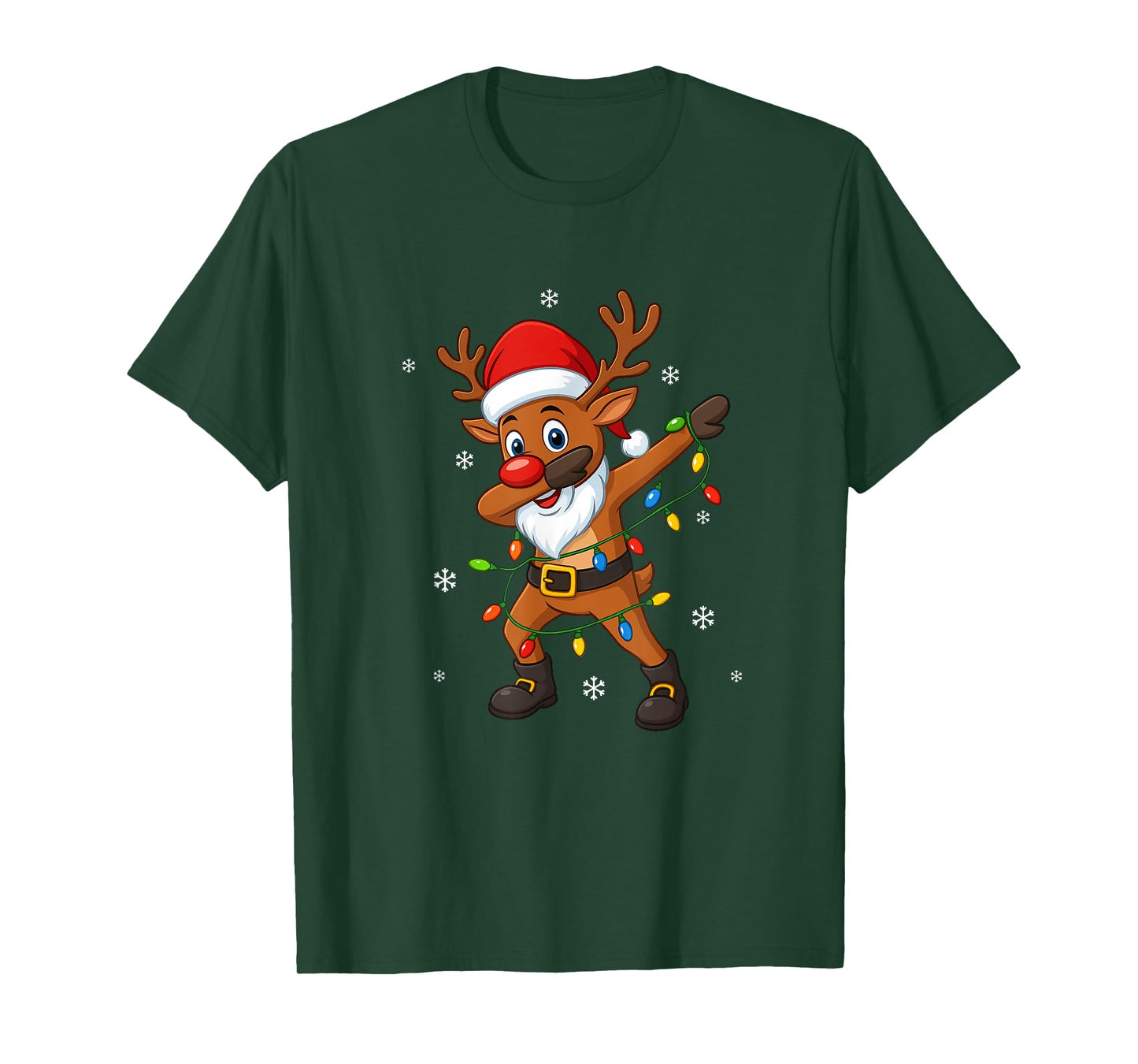Reindeer Funny Christmas Shirts Women 2025 Boys Girls T-Shirt