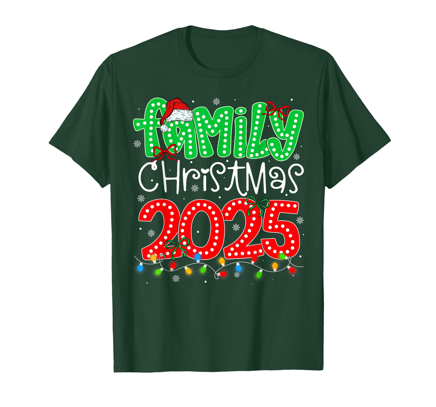 Matching Family Merry Christmas 2025 Xmas Men Women Kids T-Shirt