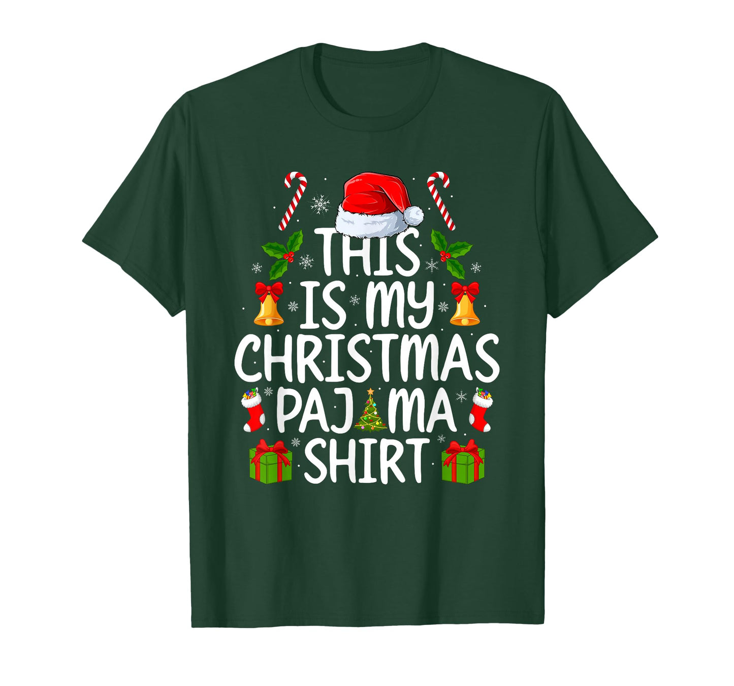 This is My Christmas Pajamas Funny Men Women Xmas T-Shirt