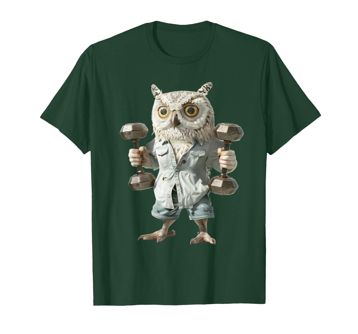 Owl Dumbbells T-Shirt