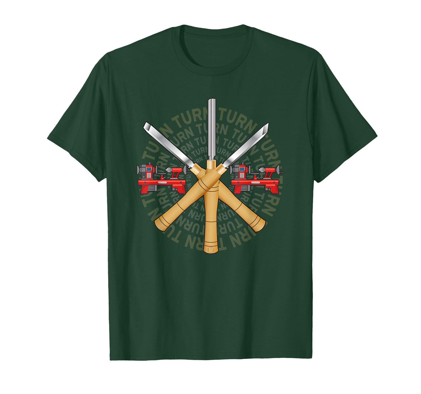 Ultimate Woodturner's T-shirt with Lathe Chisel Gouge Skew T-Shirt