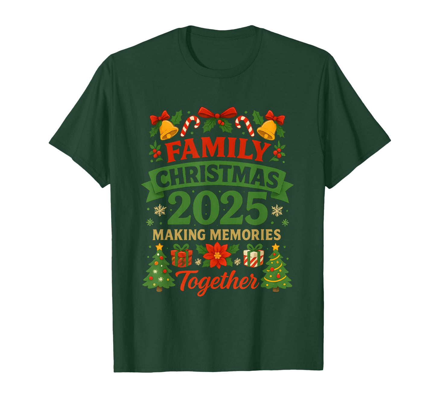 Family Christmas 2025 Matching Outfit Xmas Squad Santa Group T-Shirt
