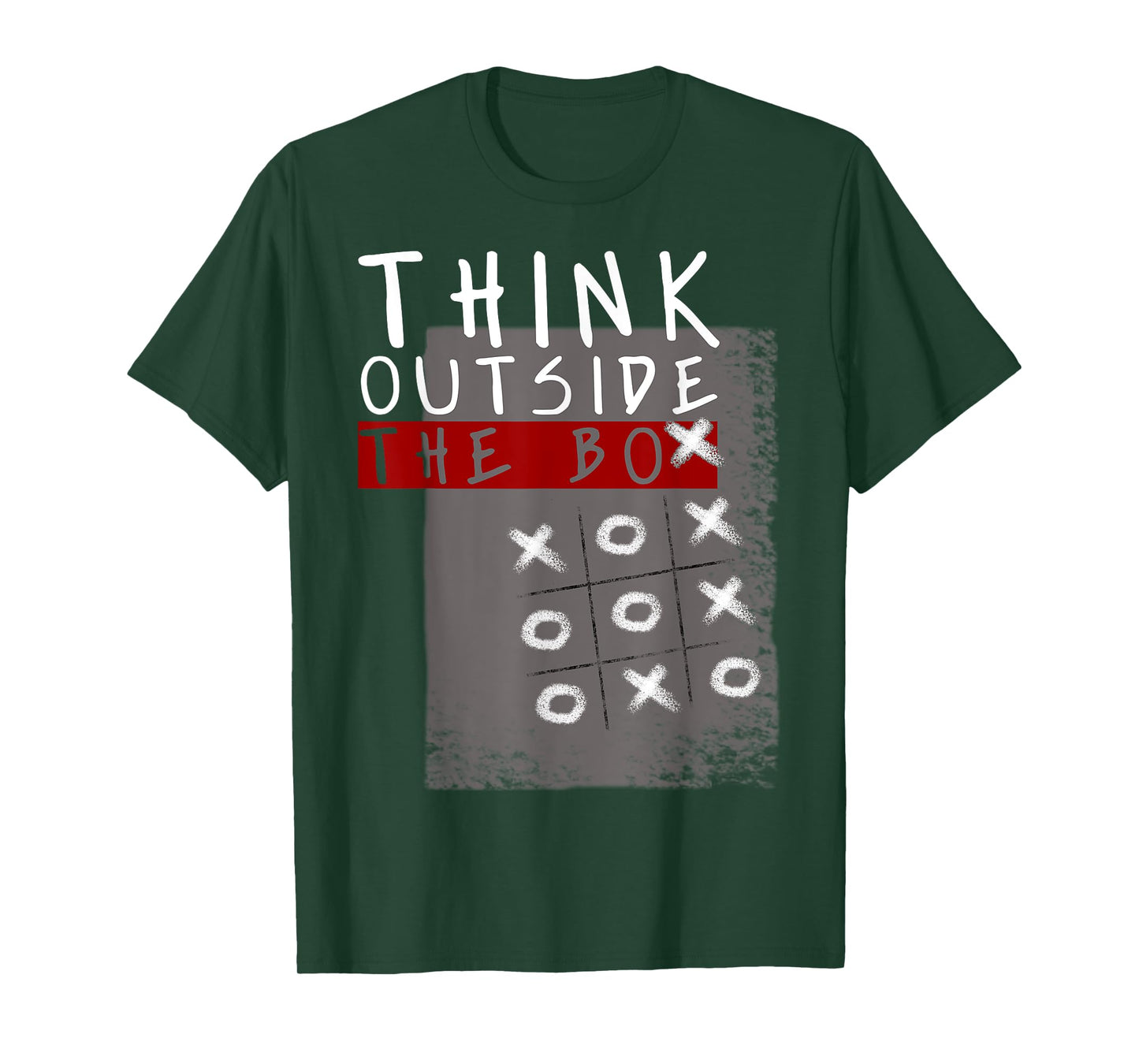 Think Outside The Box Funny Tic Tac Toe Geeks Gift T-Shirt