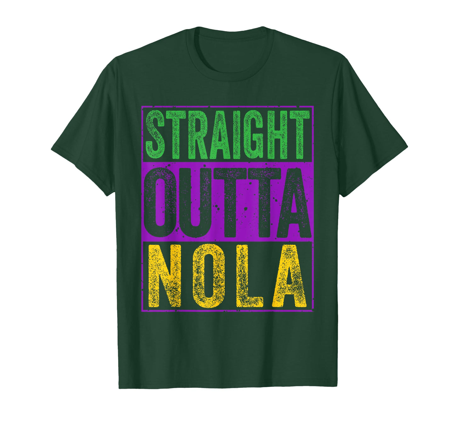 Straight Outta Nola Tee Funny New Orleans and Louisiana T-Shirt