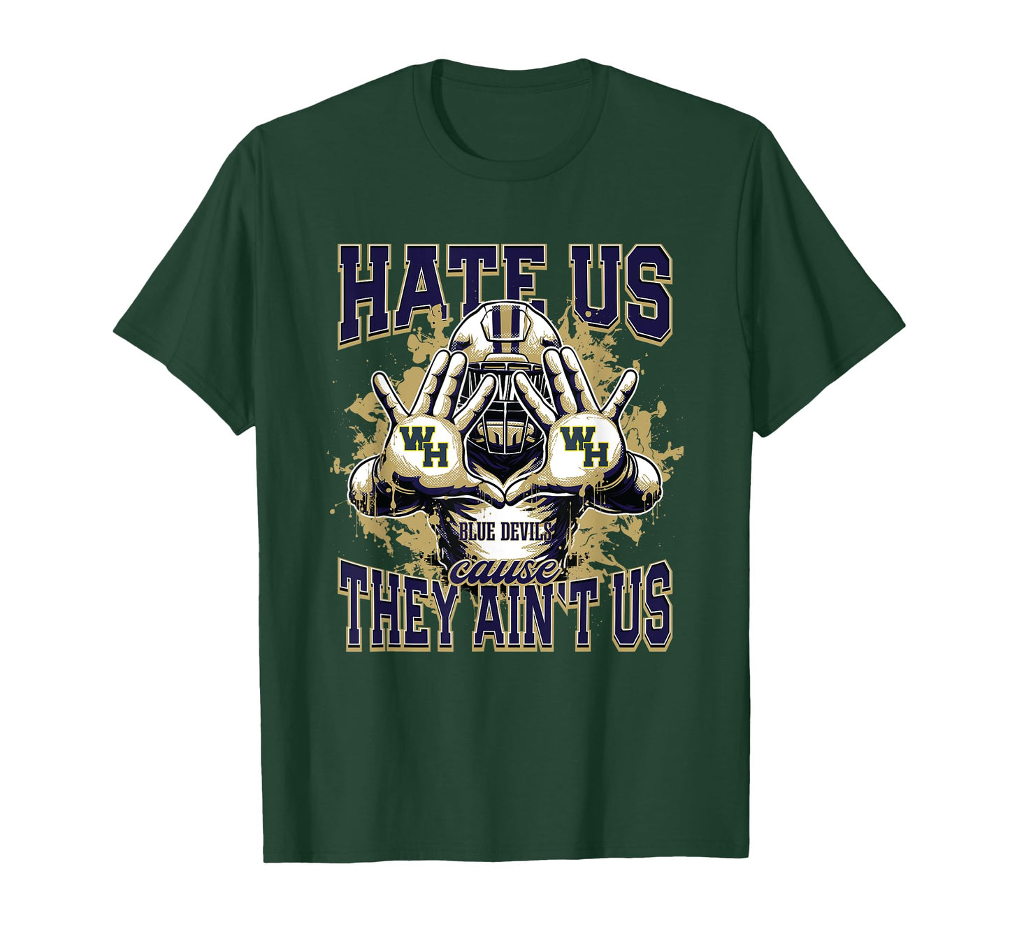 Winter Haven Blue Devils Logo Hate Us Cause They Ain't HS T-Shirt