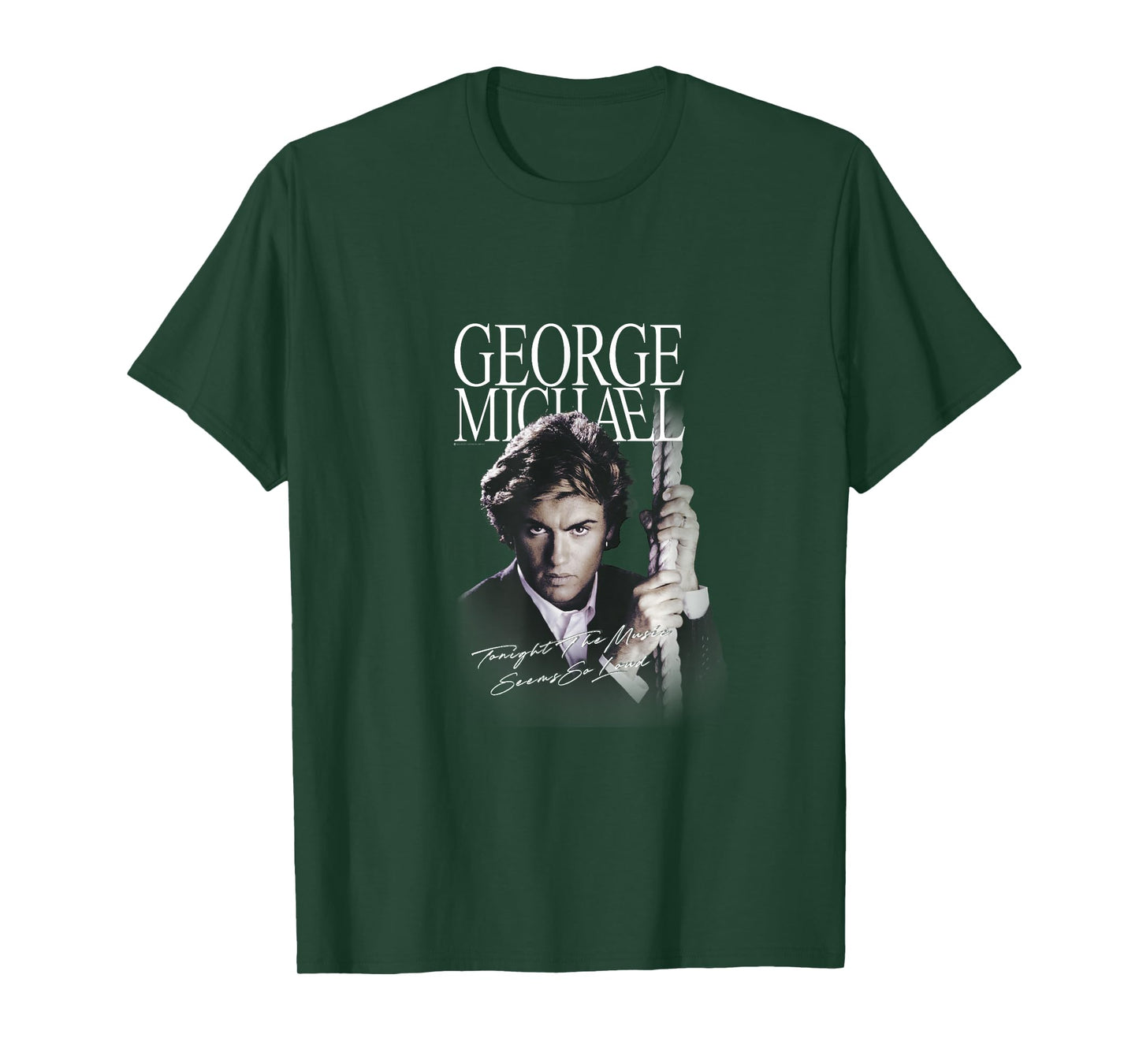 George Michael Retro Icon T-Shirt, Small, Black