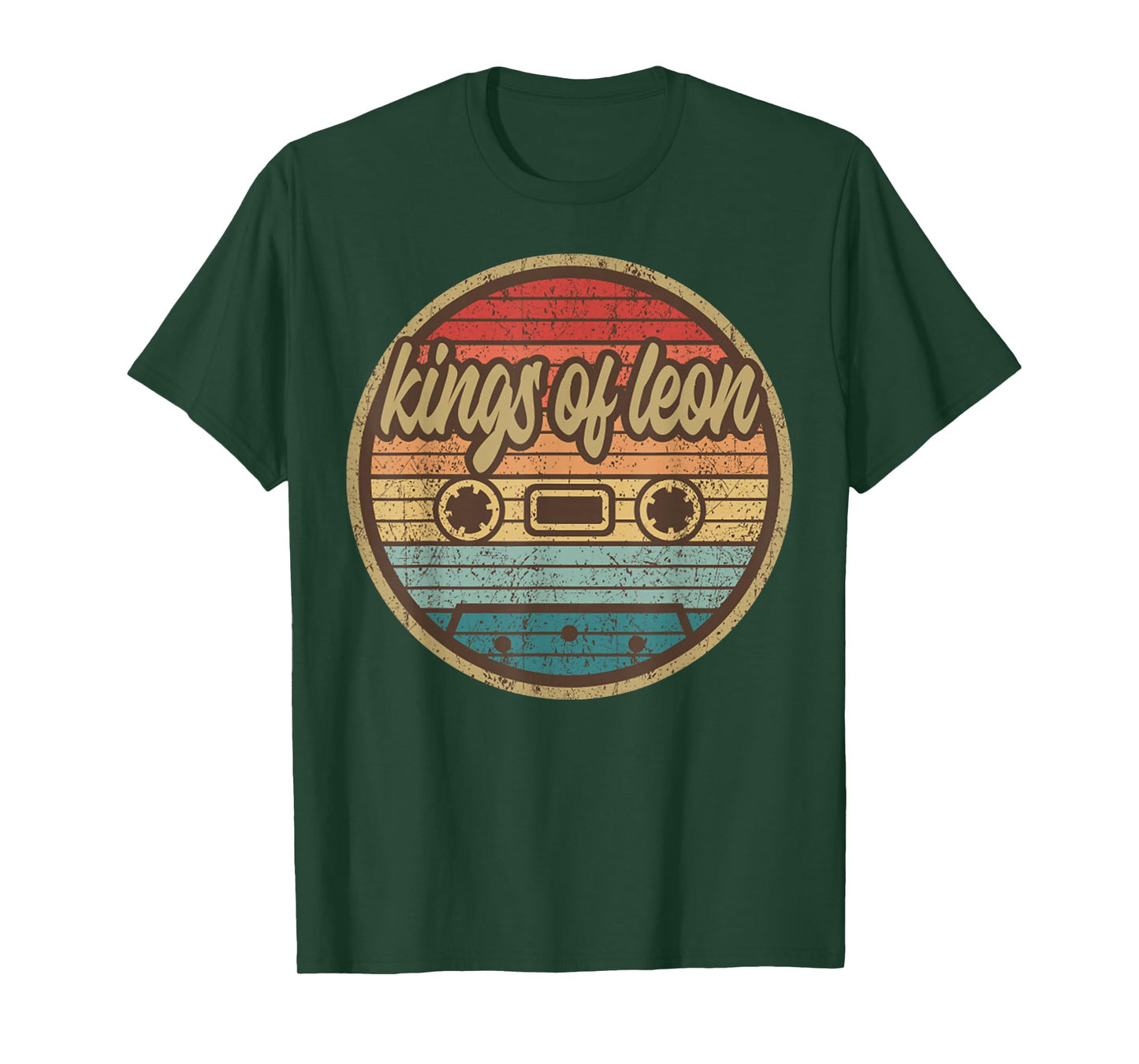 Musician Leons King Cassette Retro Circle 2000s Rock Vintage T-Shirt