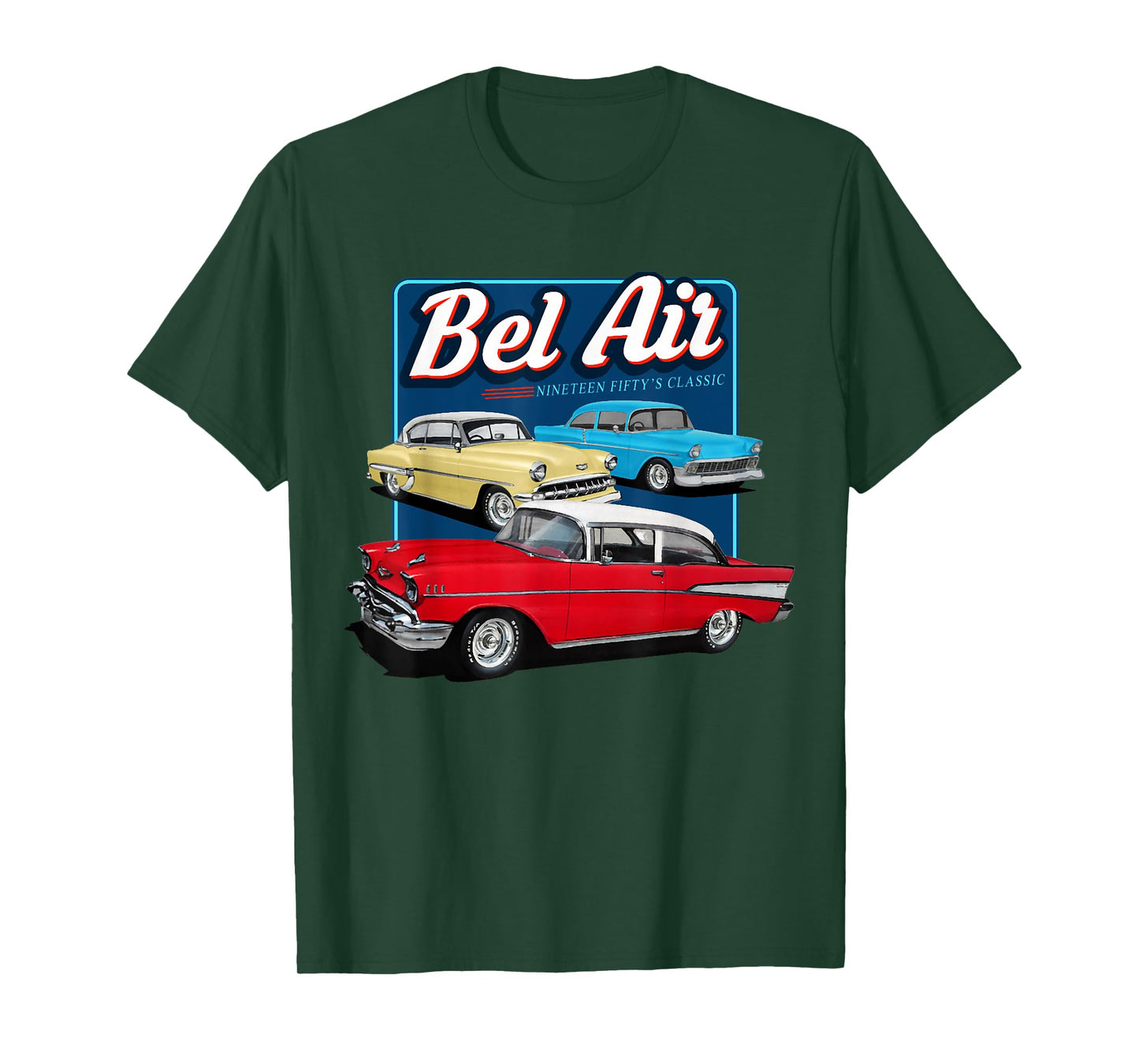 55 57 50 90s Chevys Bel Air Muscle Cars Truck T-Shirt