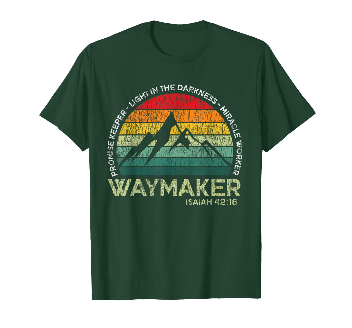 Vintage Waymaker Promise Keeper Miracle Worker Christian T-Shirt