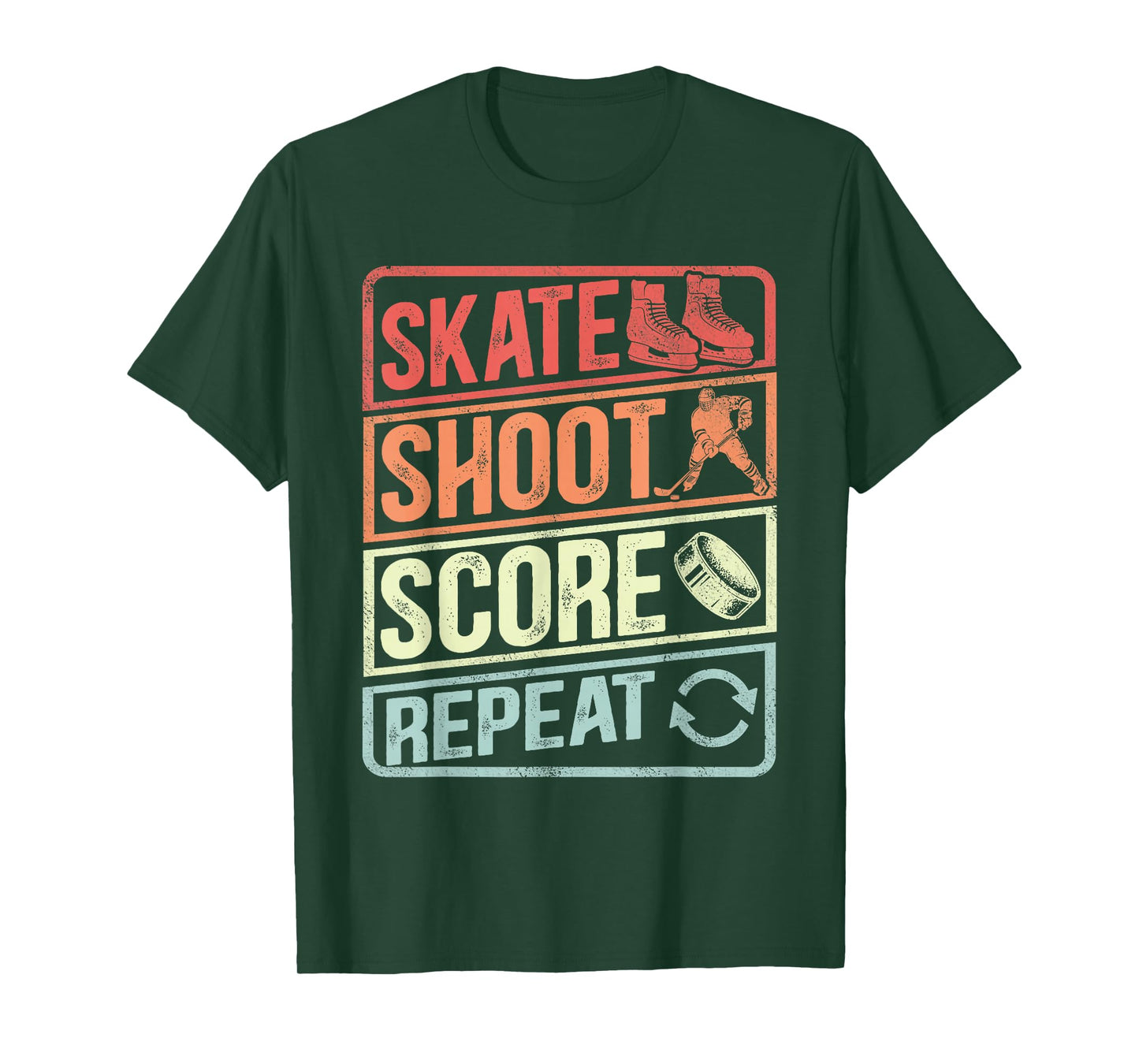 Retro Hockey Lovers Meme for Boys men Players fan Ice Hockey T-Shirt