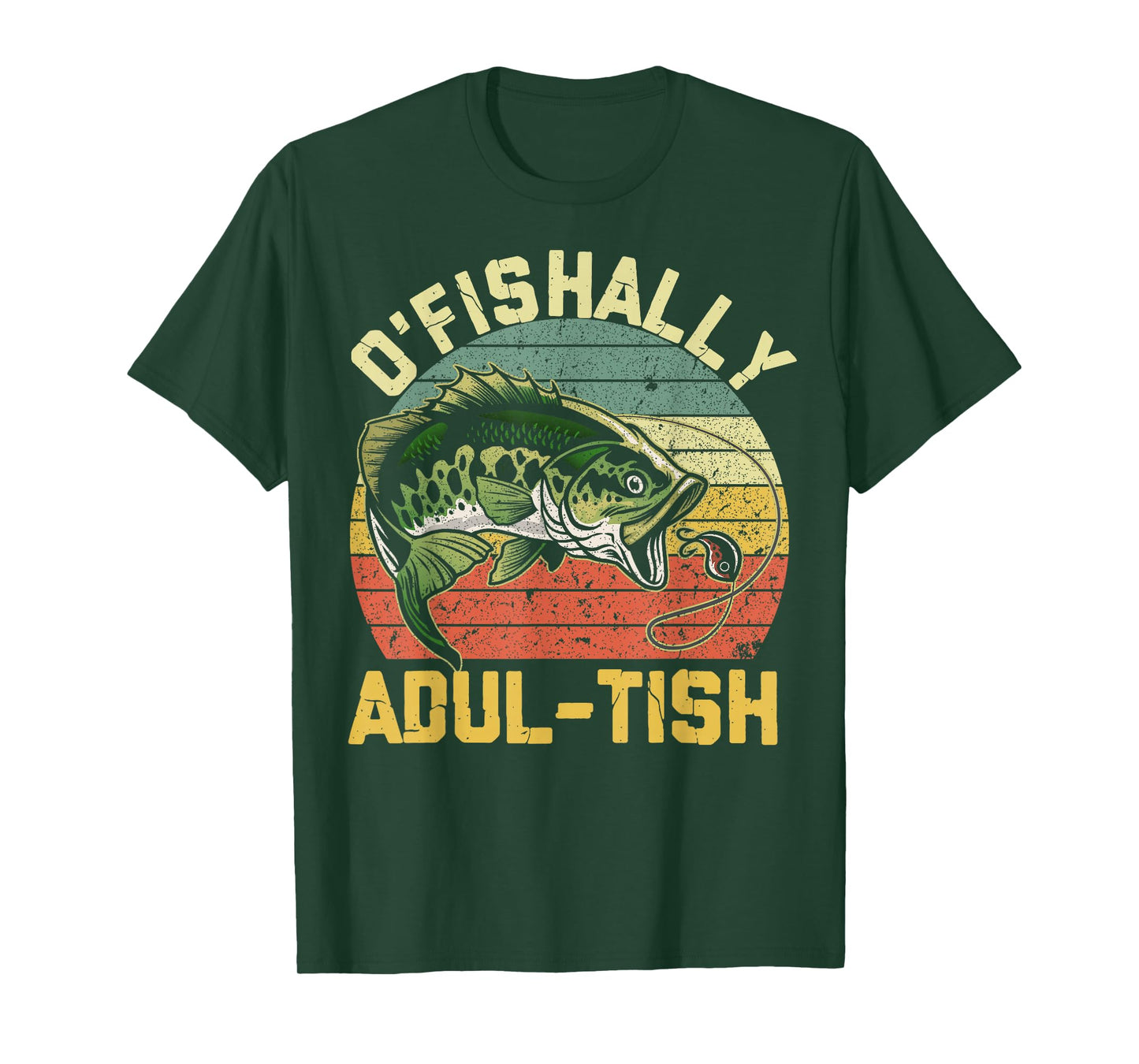 O'Fishally Adultish 18 Year Old Fishing Birthday Theme Party T-Shirt