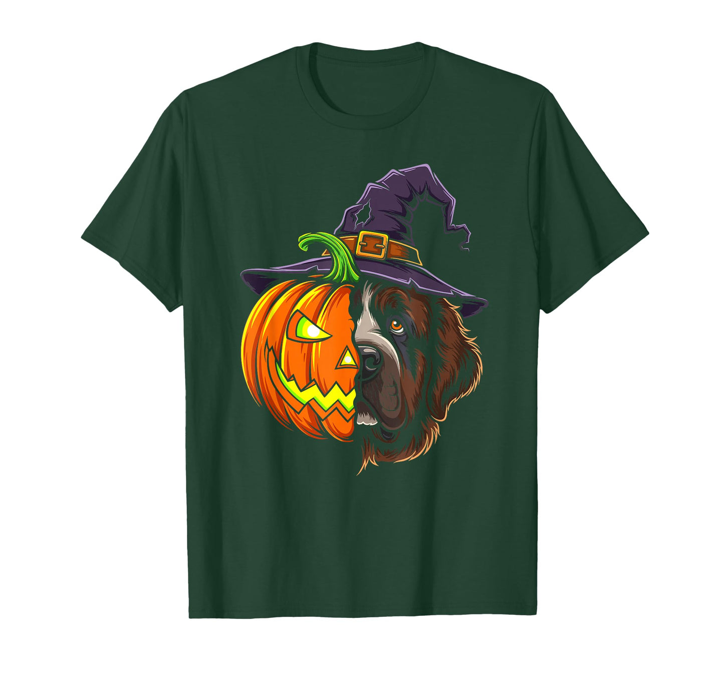 Newfoundland Pumpkin Jack O Lantern Halloween Mens Womens T-Shirt