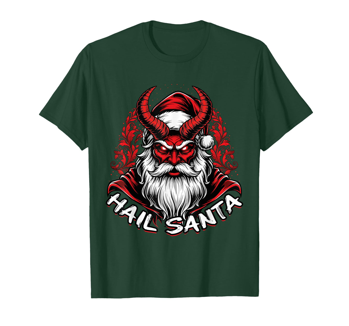 Hail Santa Pagan Happy Solstice Anti Christmas Horror T-Shirt