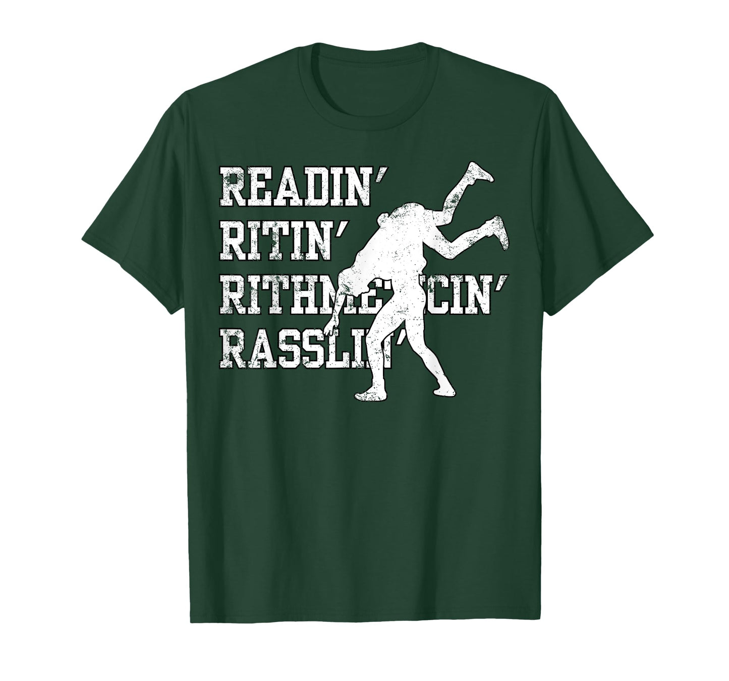 Funny Wrestling Funny Rassling Wrestler Love To Wrestle Gym T-Shirt