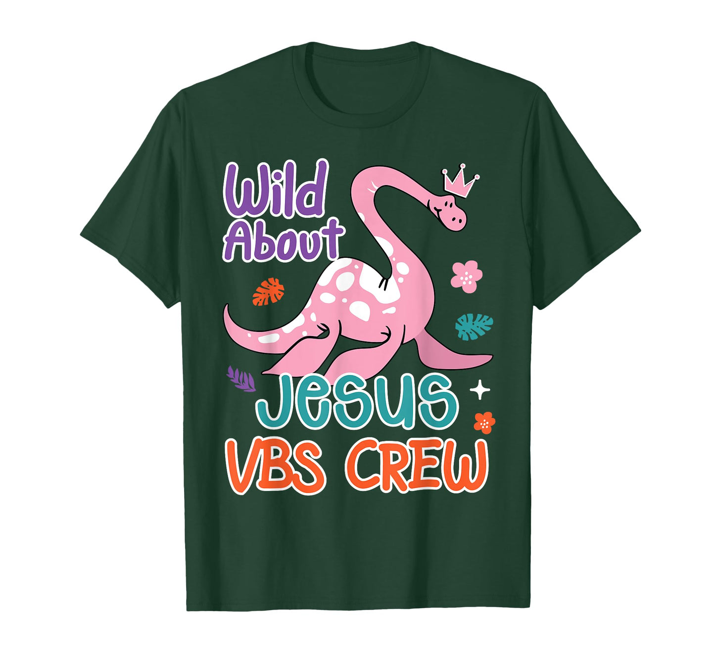VBS Crew Wild About Jesus VBS Sunday School Teacher Dinosaur Men Women Kids T-Shirt