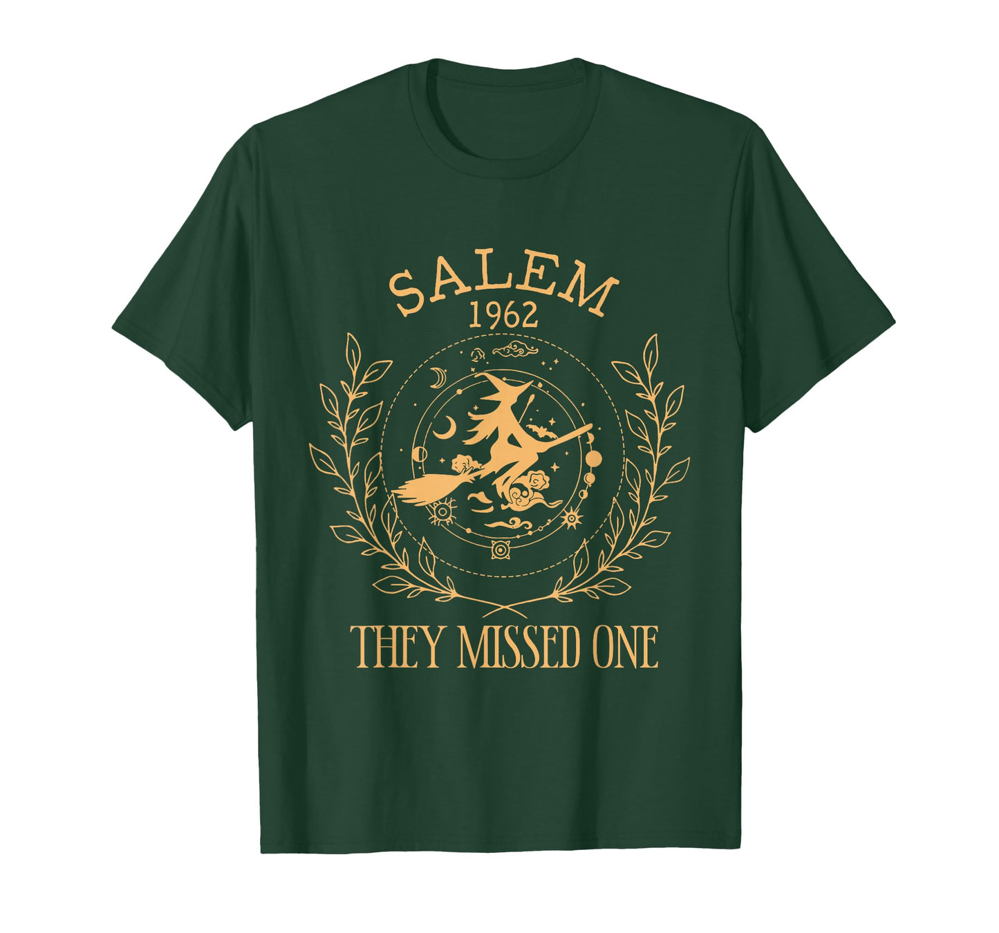 They Missed One Graphic Vintage 1962 Witch on Broom T-Shirt