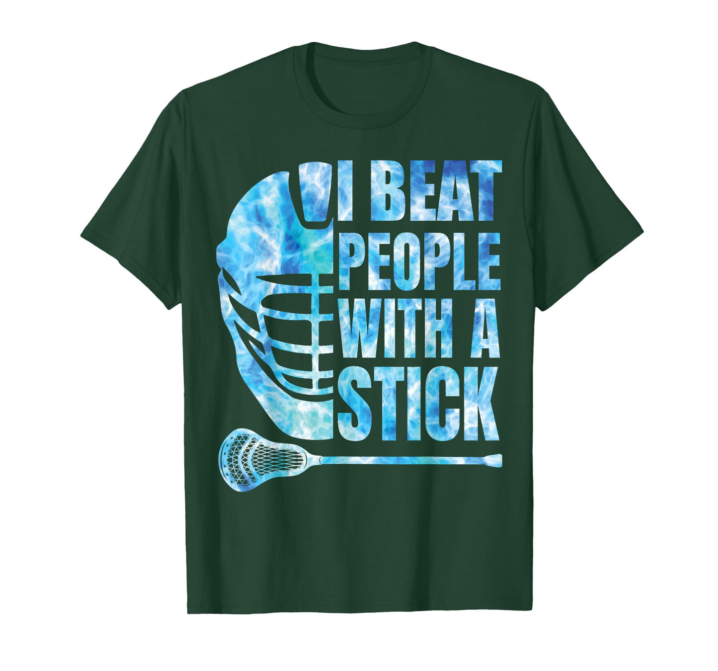 Lacrosse-Shirt Lax Men Player Beat People With A Stick Boys T-Shirt