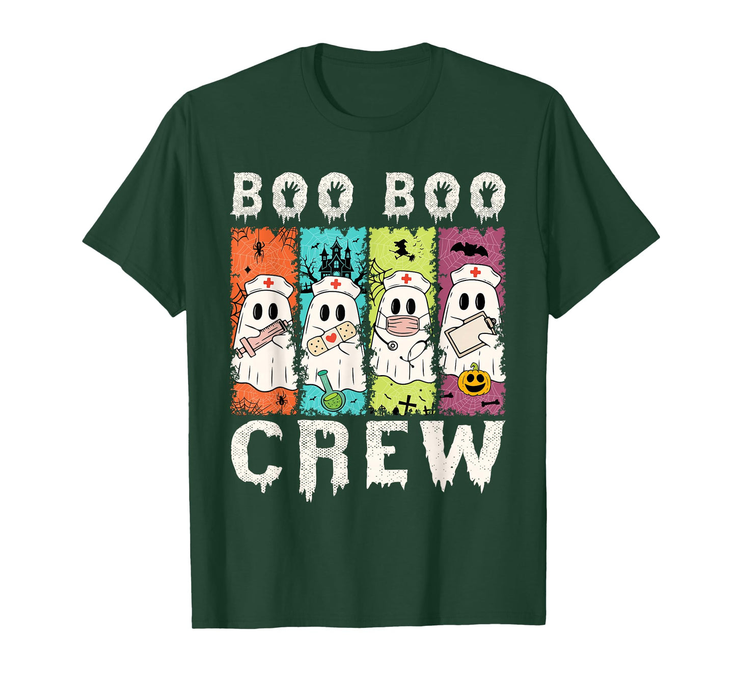Amazing Spooky Creepy Halloween Boo Crew T-Shirt