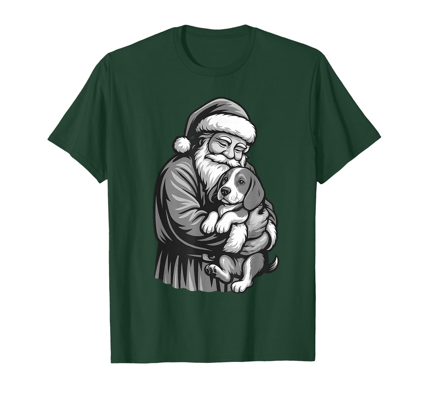 Beagle Santa Claus Christmas Dog Lover T-Shirt