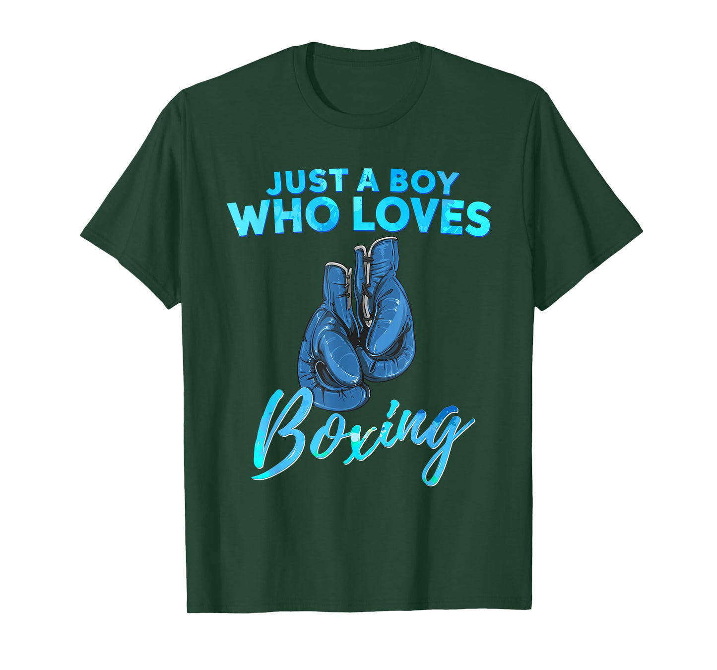 Just a Boy Who Loves Boxing Boxing Gift for Boys T-Shirt