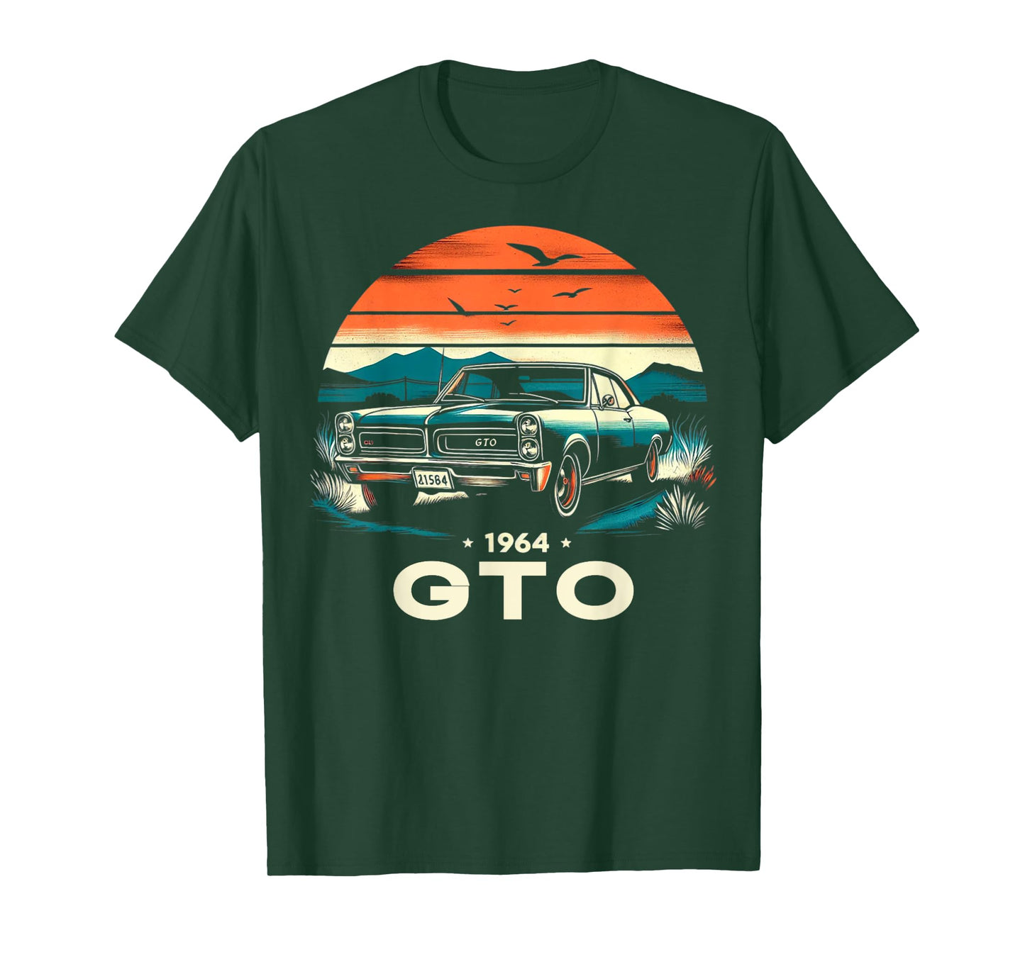 1964 64 GTO Classic Car Old School Muscle Vintage Car T-Shirt