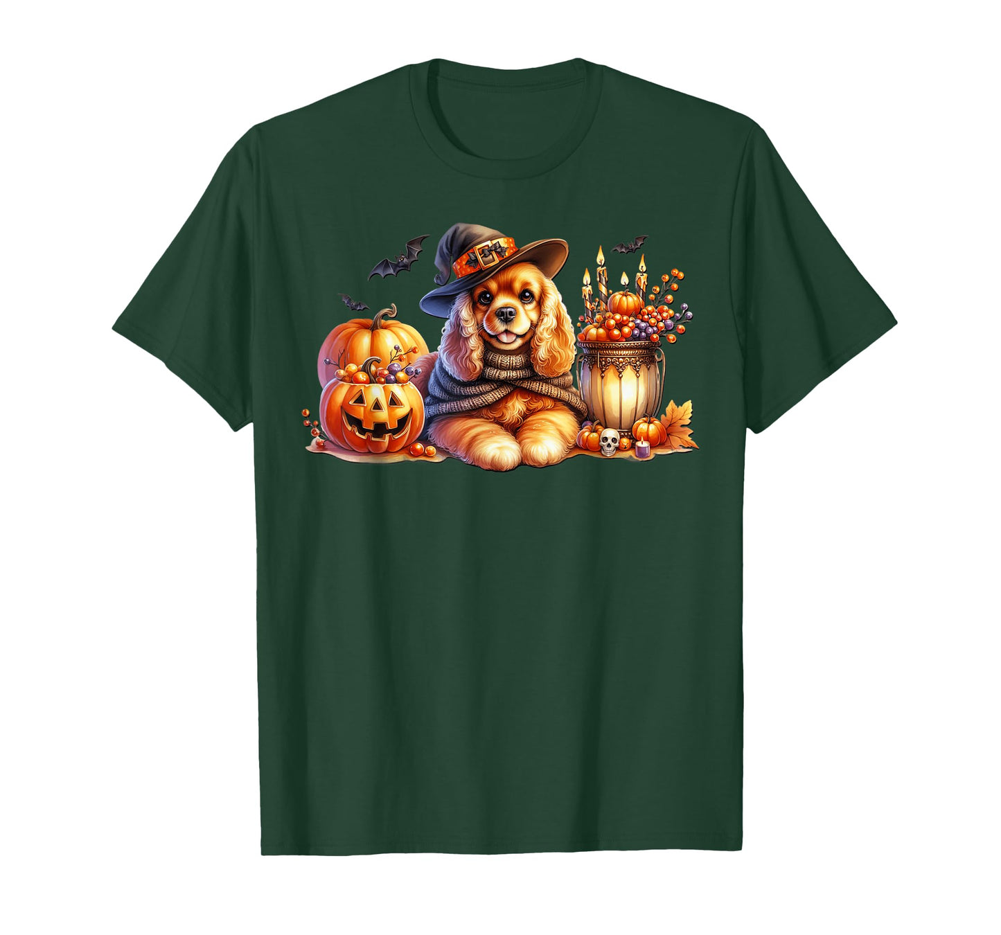 Cute Halloween Cavalier King Charles Spaniel for Witch Mom T-Shirt