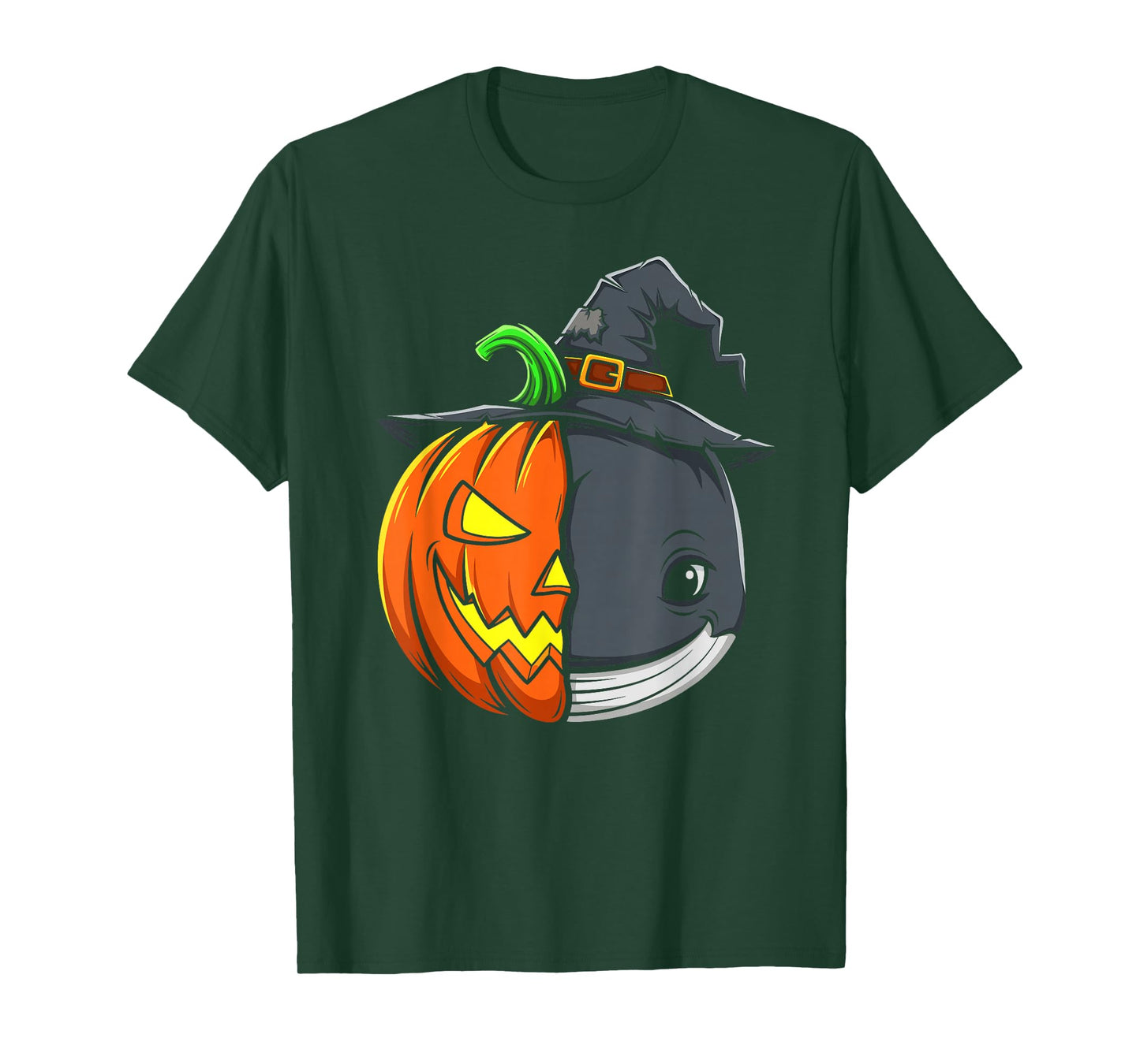 Whale Pumpkin Jack O Lantern Halloween Kids Mens Womens T-Shirt