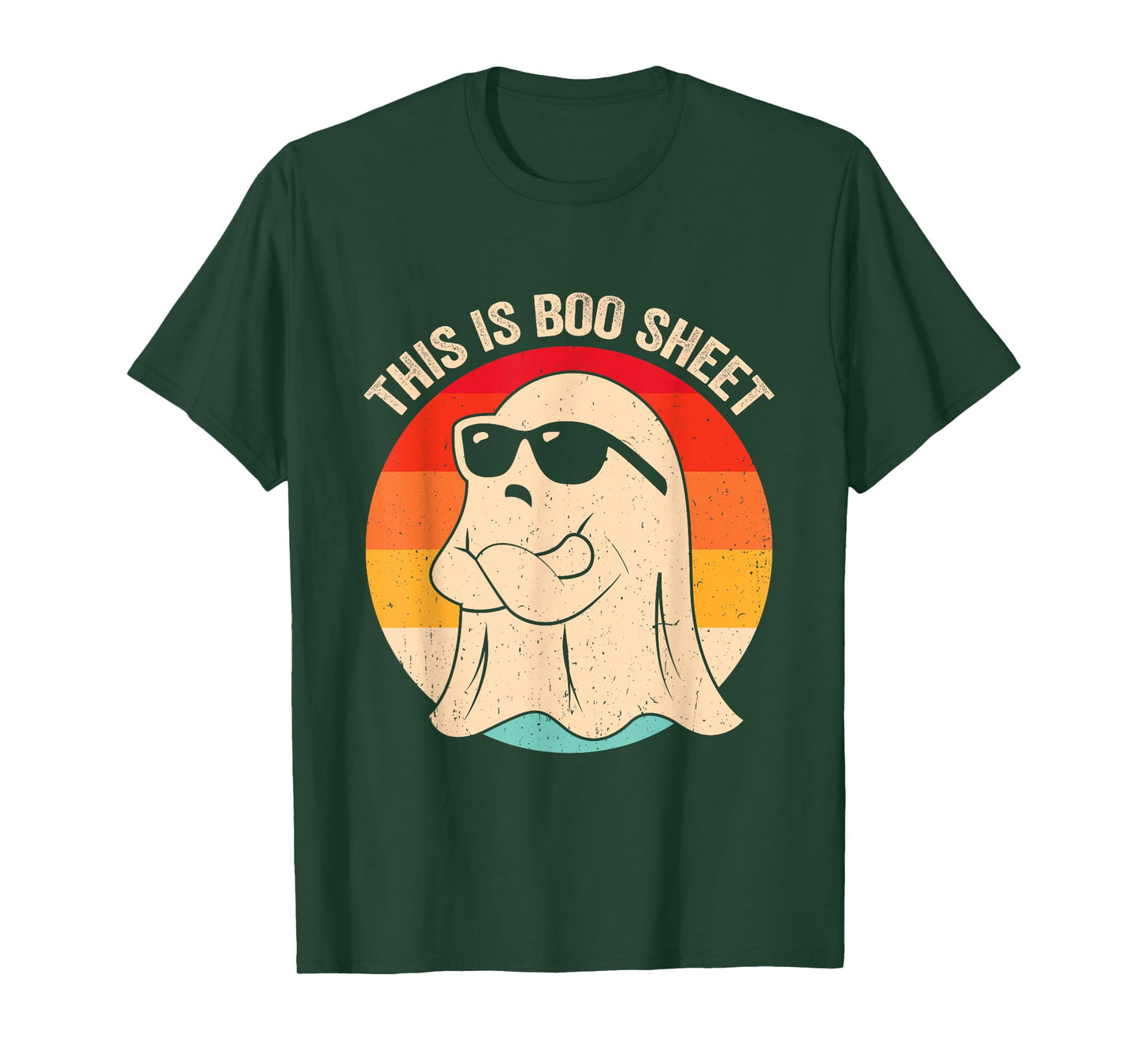 This is Boo Sheet Ghost Retro Halloween Costume Men Women T-Shirt