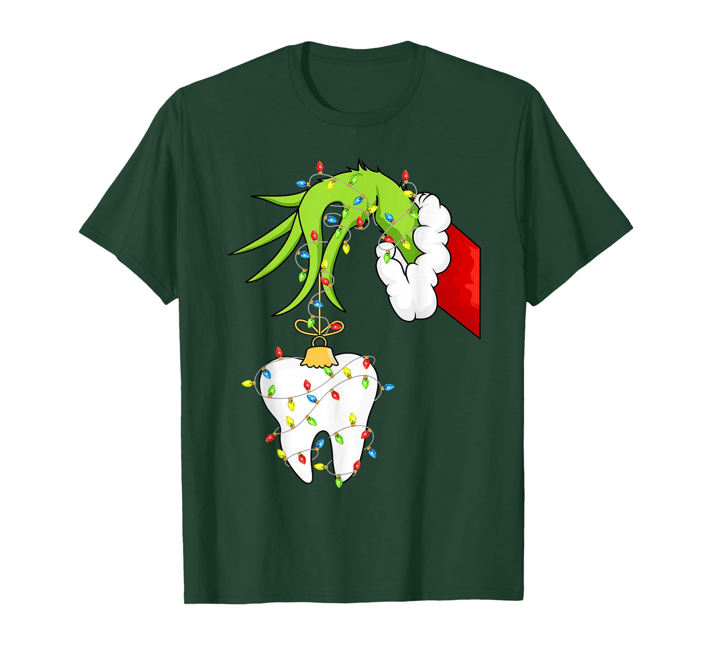 Tooth Dentist Dental Assistant Teeth Christmas Xmas Pajamas T-Shirt