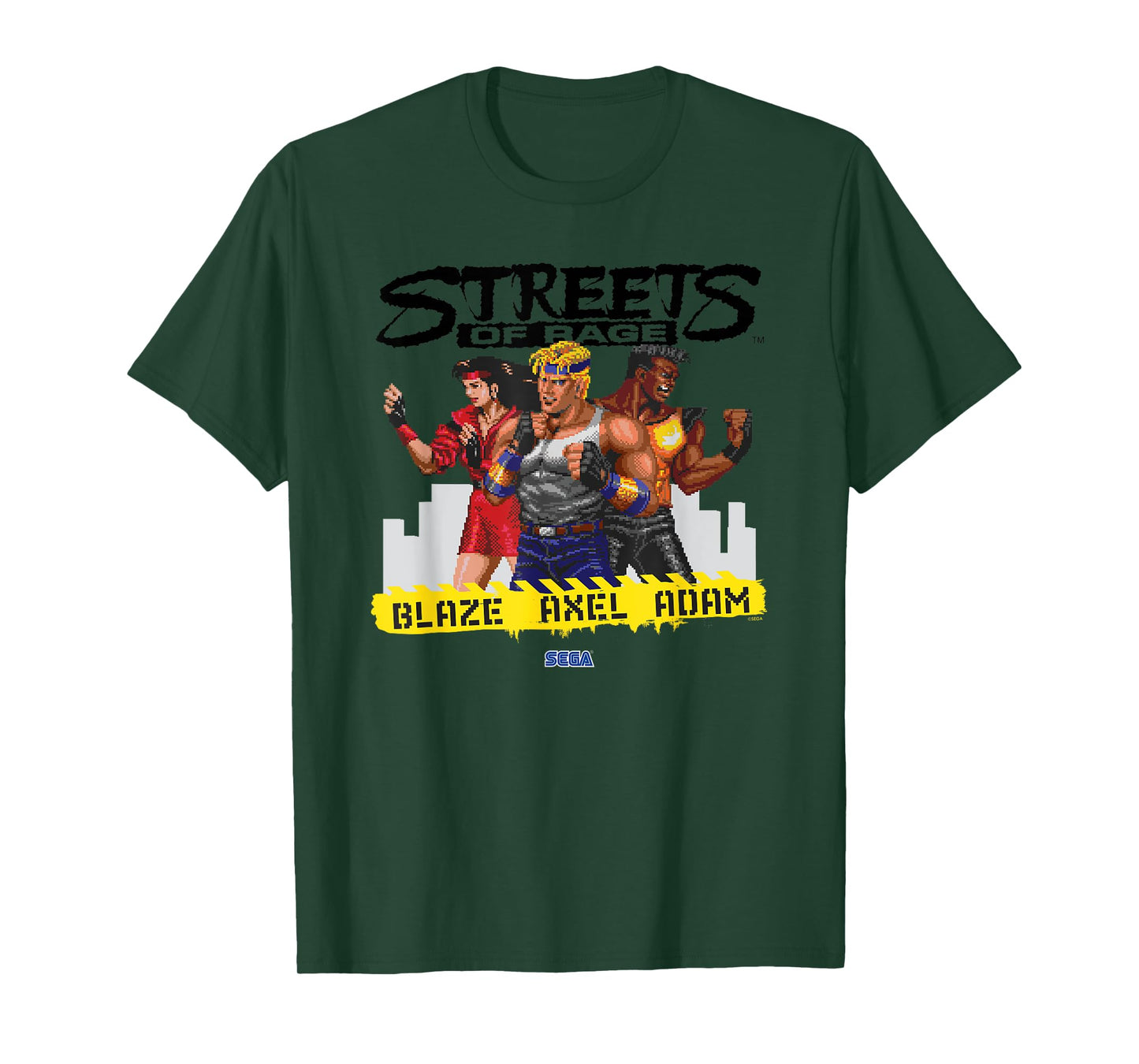 Streets of Rage "Blaze Axel Adam" SEGA Genesis video game T-Shirt
