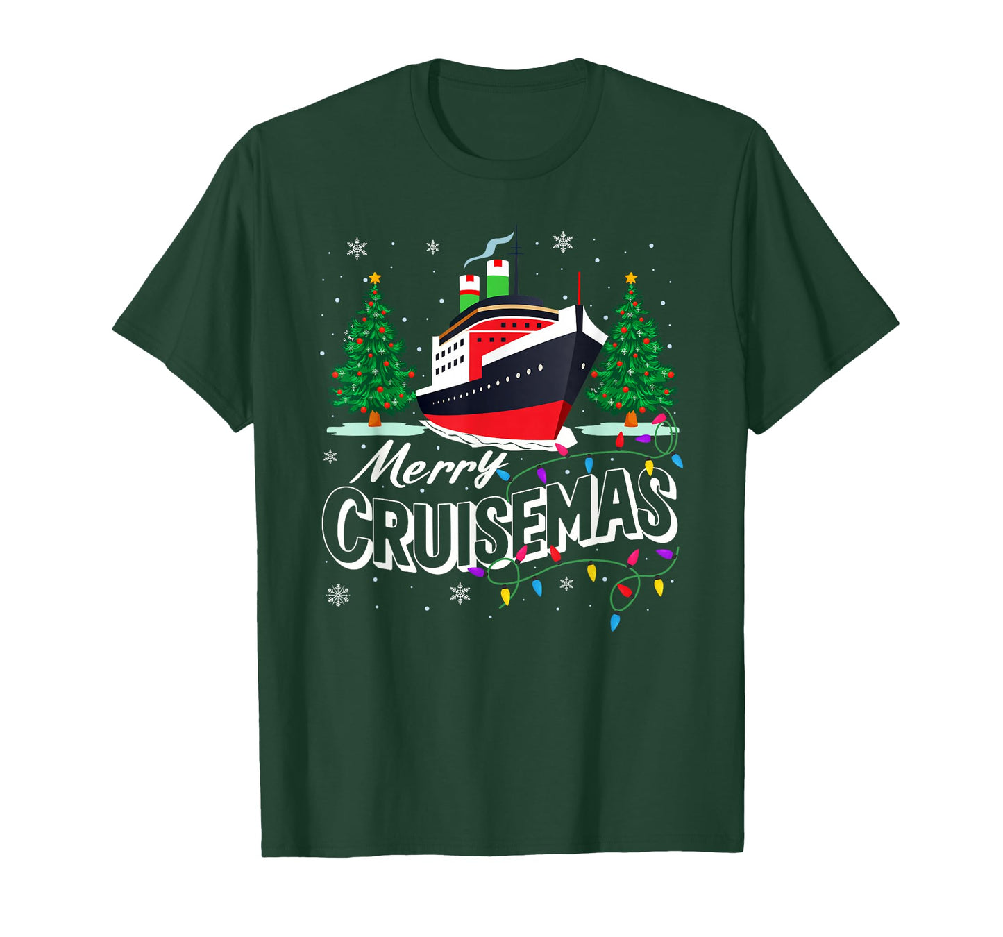 Merry Cruisemas Cruise Ship Family Cruising Christmas Squad T-Shirt