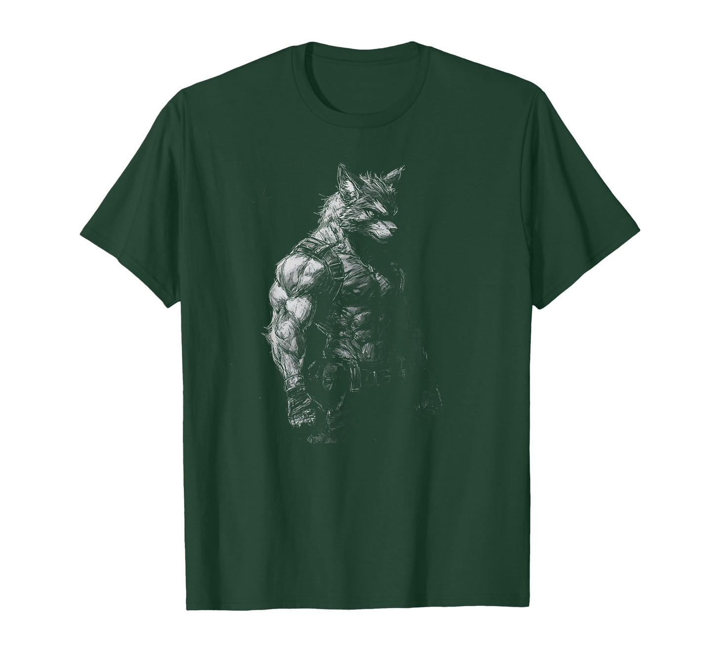 Werewolf Gym Workout Fitness Bodybuilding Weightlifting T-Shirt