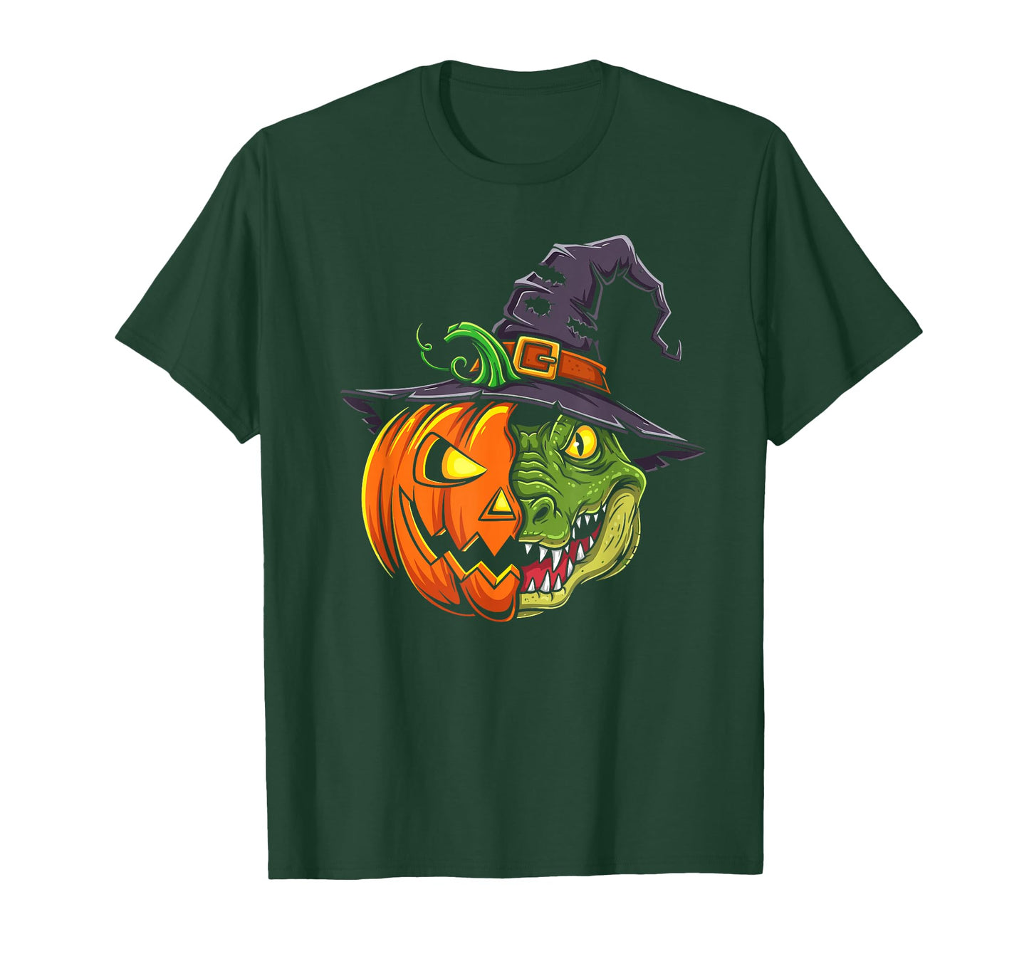 Alligator Pumpkin Jack O Lantern Halloween Kids Mens Womens T-Shirt