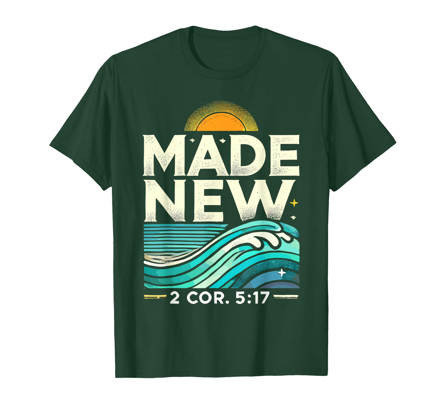 Made New Baptism Shirt Christian Shirts For Youth Baptized T-Shirt
