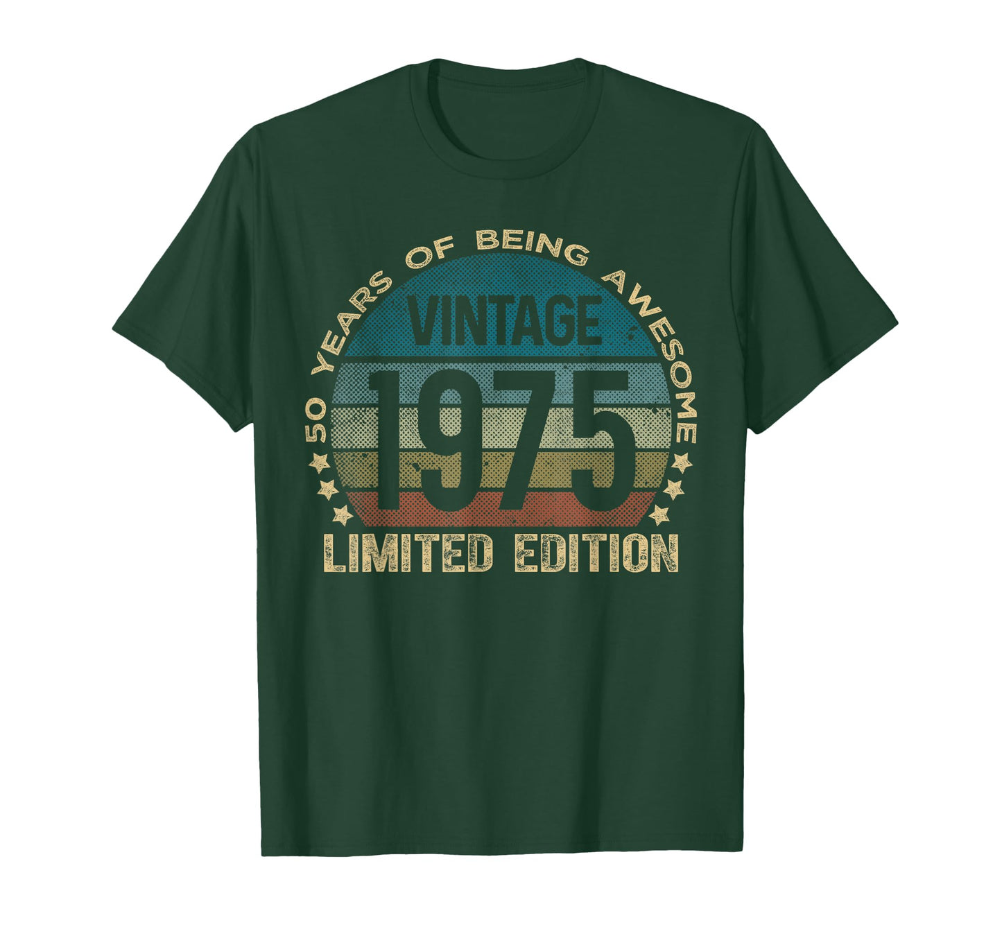 50 Year Old Gifts Vintage 1975 Limited Edition 50th Birthday T-Shirt
