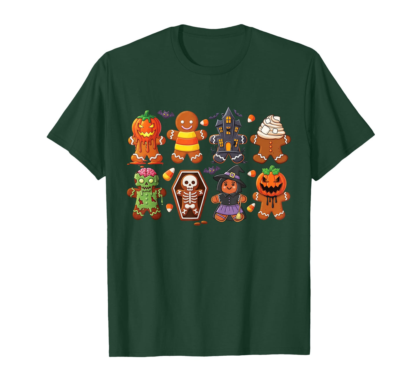 Winterween Winter Halloween Characters Spooky Christmas T-Shirt