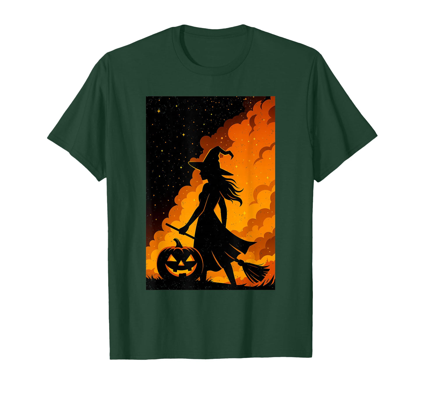 Witch Pumpkin Halloween Cute Occult Witchy Witchcraft Gothic T-Shirt