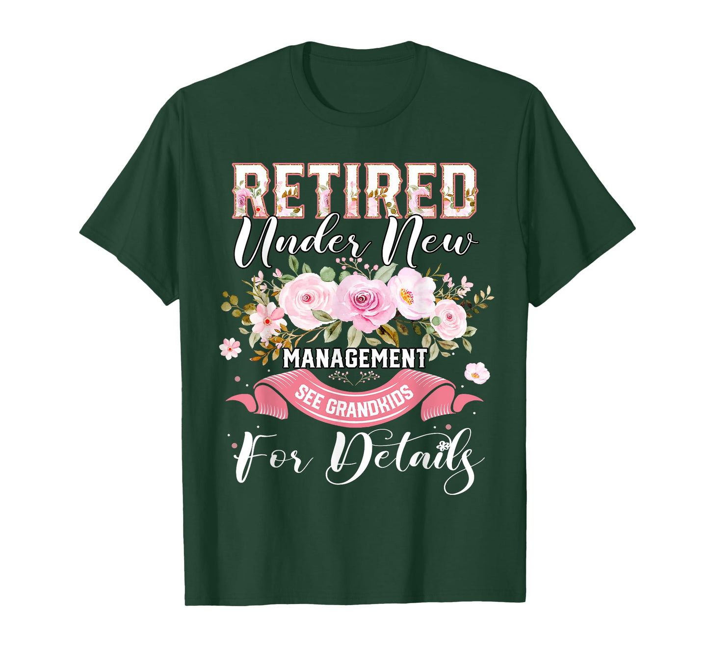 Retired 2025 Funny Retirement Floral For Women 2025 T-Shirt