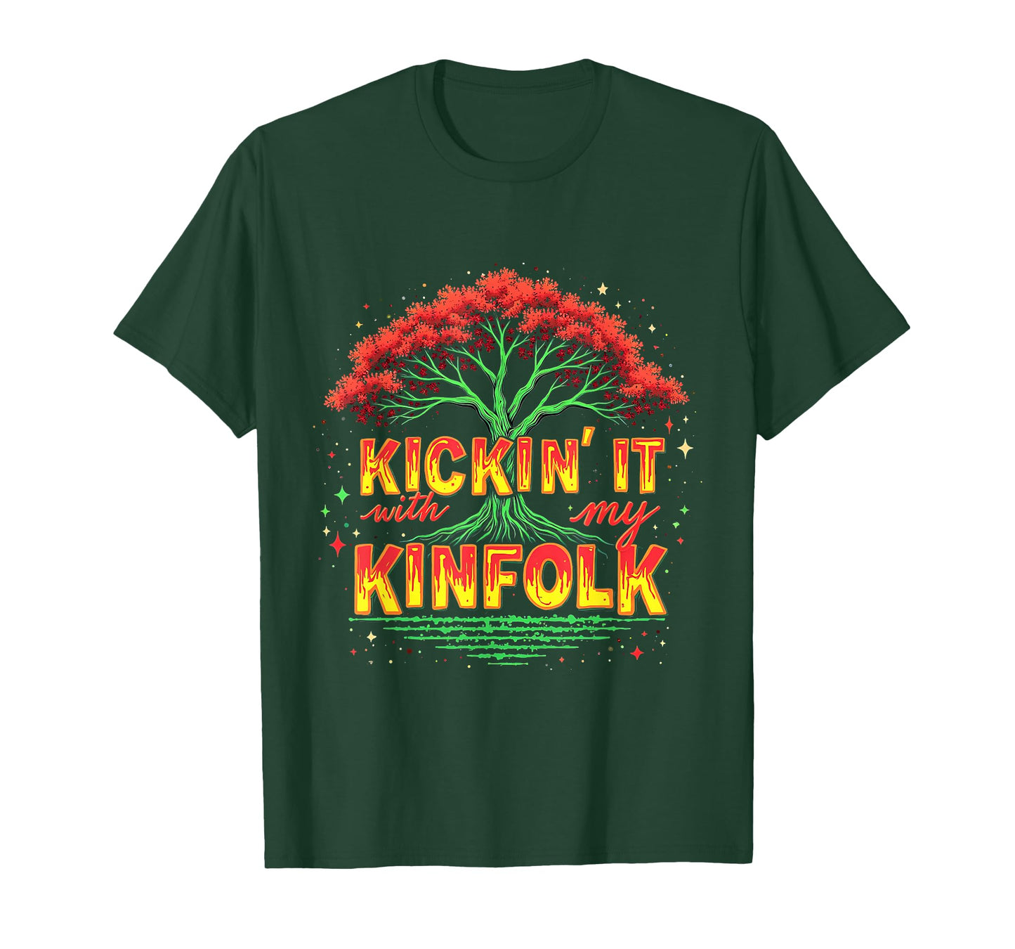 Kickin' It With My Kinfolk Funny Family Reunion Summer T-Shirt