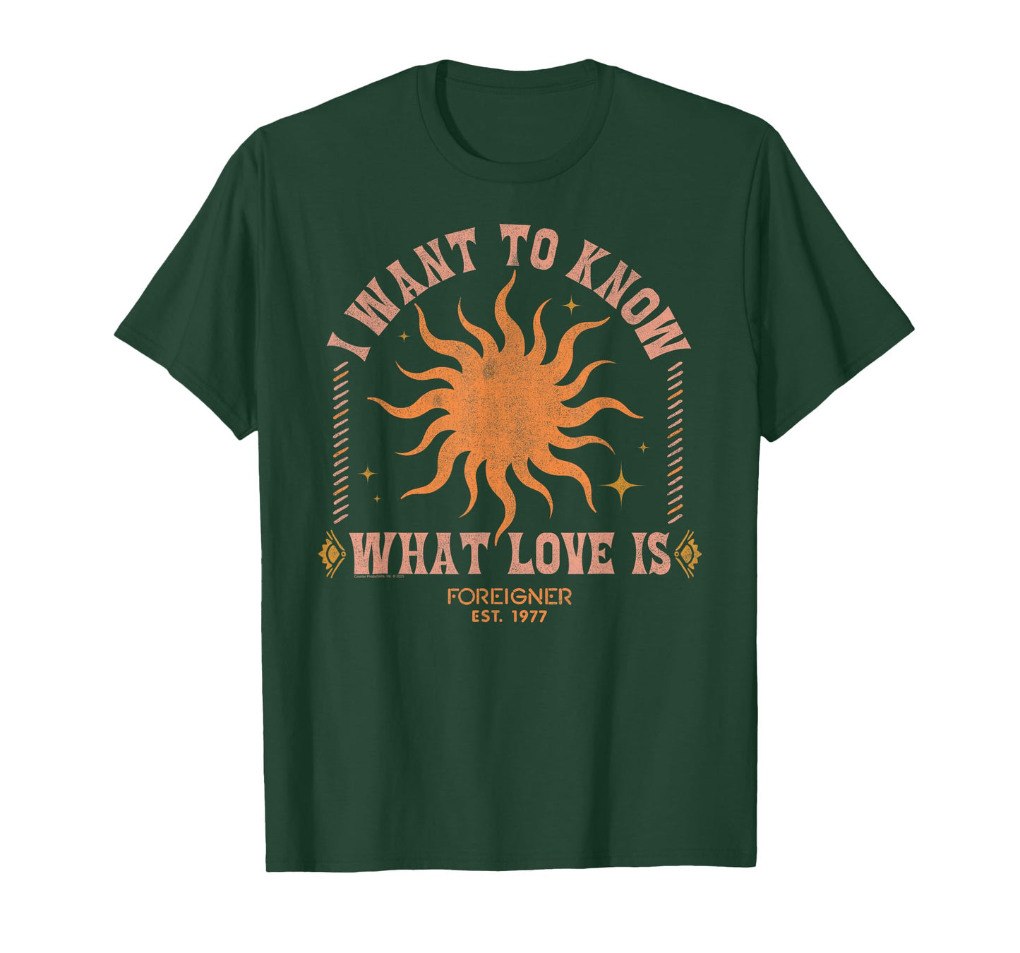 Foreigner I Want to Know What Love is Sun Vintage Band T-Shirt