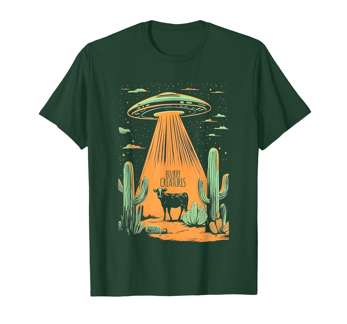 Blurry Creatures Beam Me Up Ufo T-Shirt